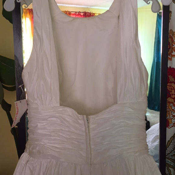 David’s Bridal High Neck Ball Gown with Pockets - Picture 3 of 6